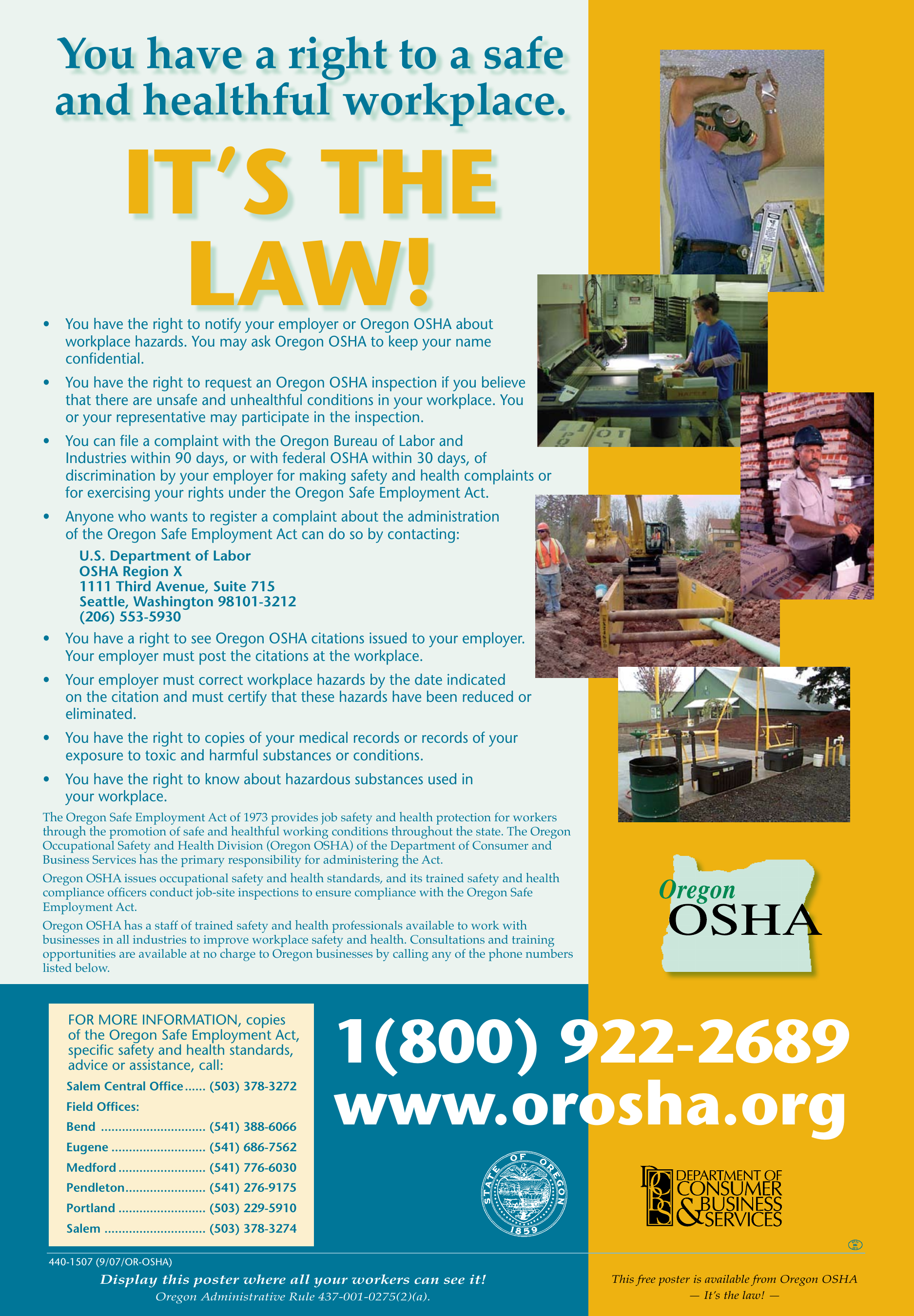 Page 1 of 1 - Oregon OSHA
