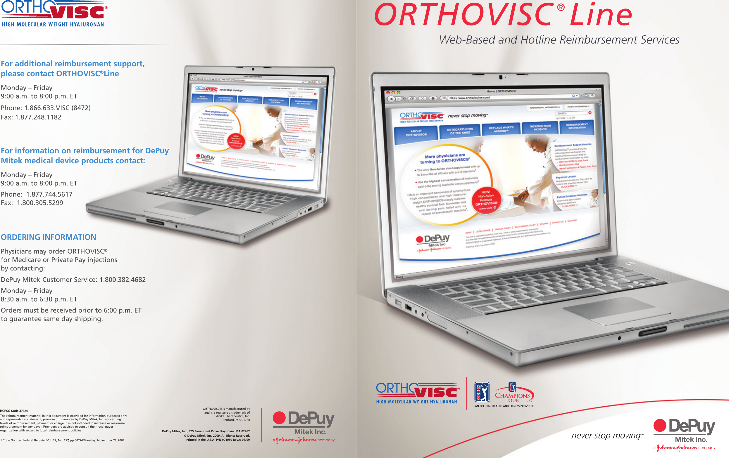 Page 1 of 3 - ORTHOVISC Reimbursement Brochure