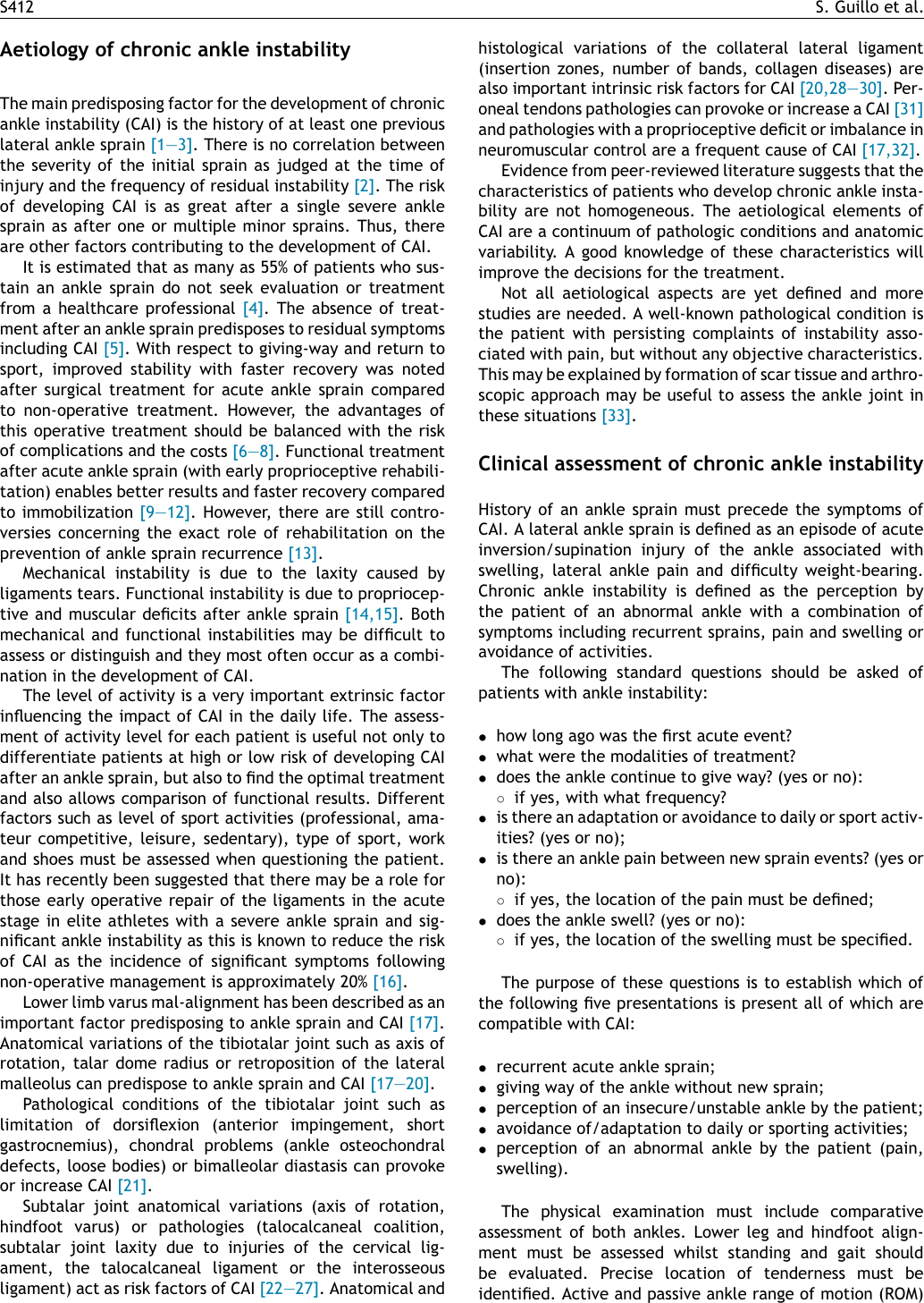 Page 2 of 9 - Consensus In Chronic Ankle Instability  OTSR CAI 20131