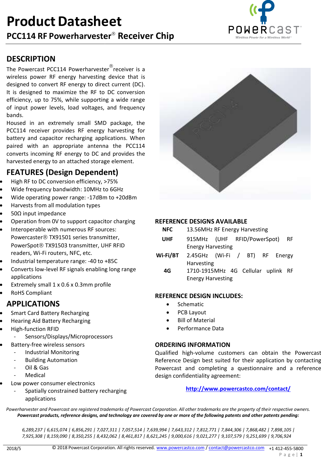 Page 1 of 4 - PCC114 Datasheet V1.0x PCC114-Datasheet-V1.0