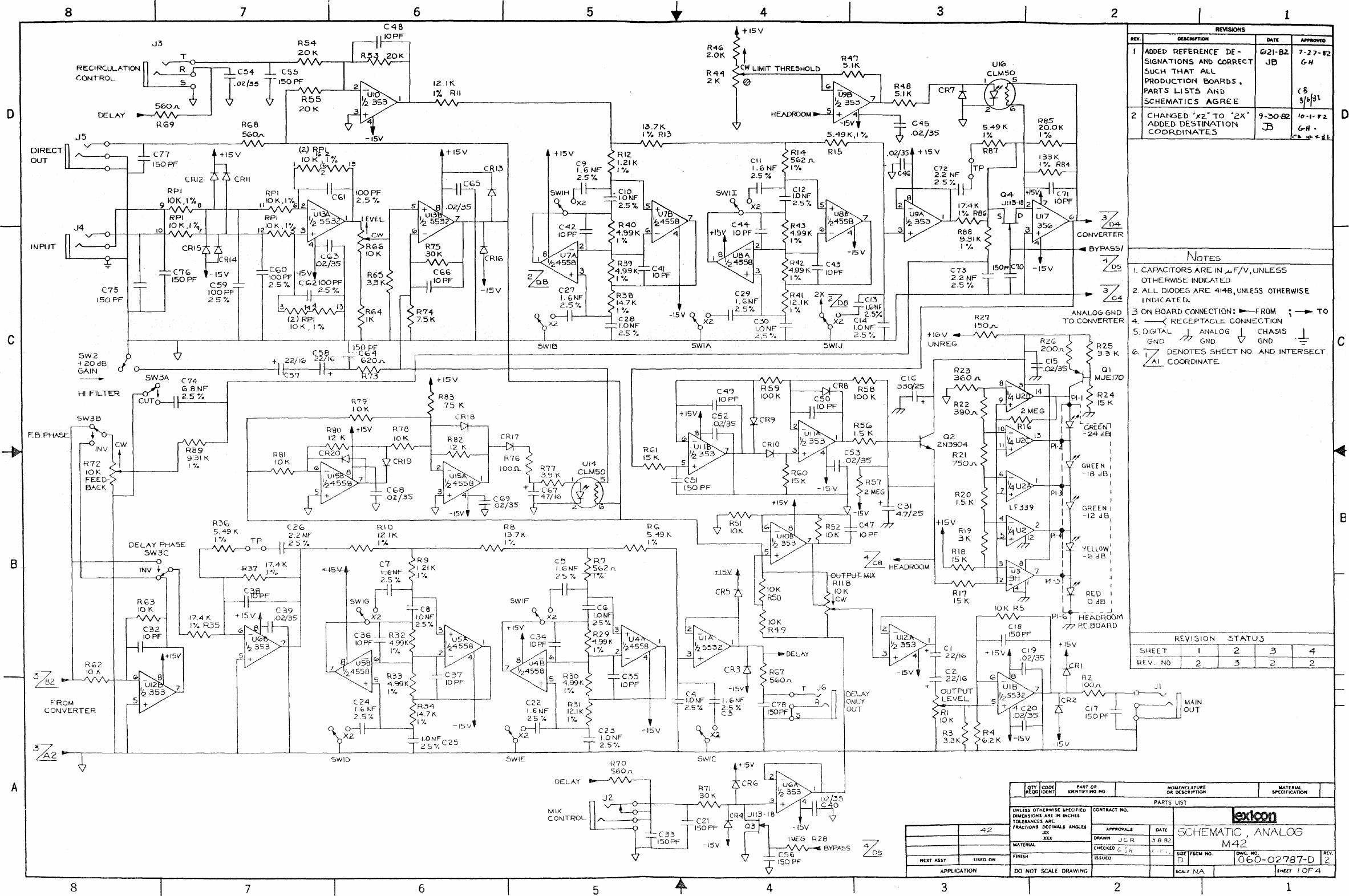 Page 1 of 6 - Lexicon PCM42 Schematics Original