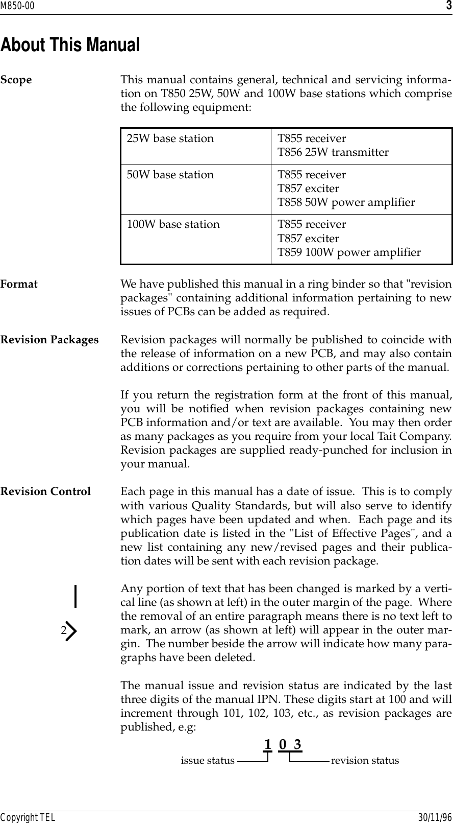 Page 3 of 12 - M850-00-101 T800/T800 SERIES 1 MANUALS/M850-00-101/Pages 1-12 Pages