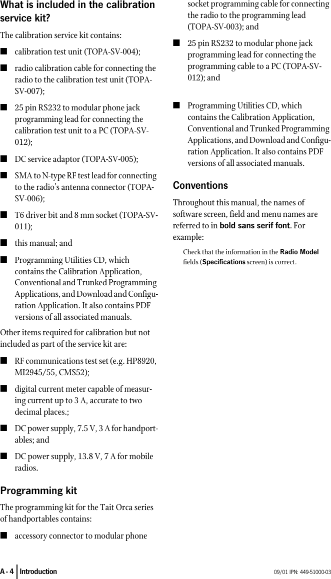 Page 4 of 10 - 51k-03_A ORCA/ORCA SERVICE MANUAL Issue 3/Part A Part