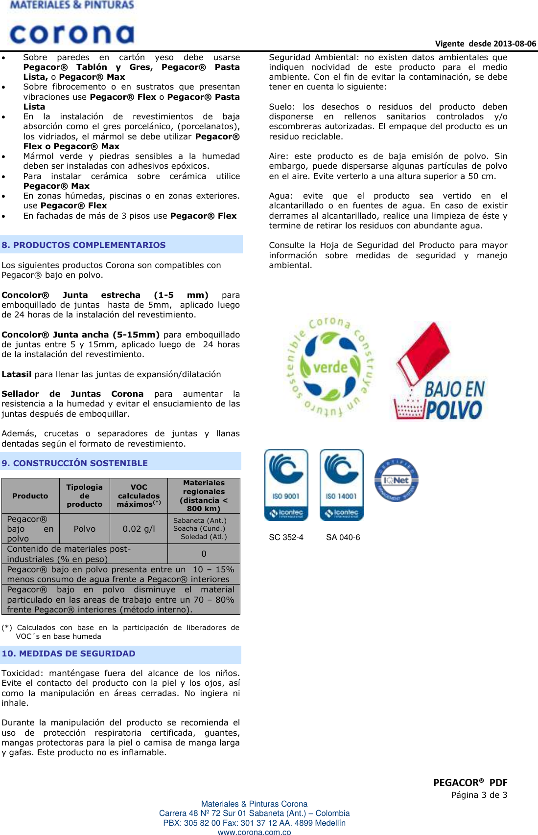Page 3 of 3 - 1  Pegacor-interiores-ficha-tecnica-1
