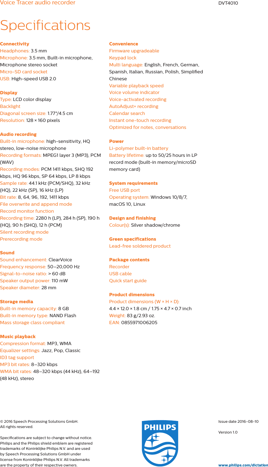 Page 3 of 3 - Phidvt4010 User Manual