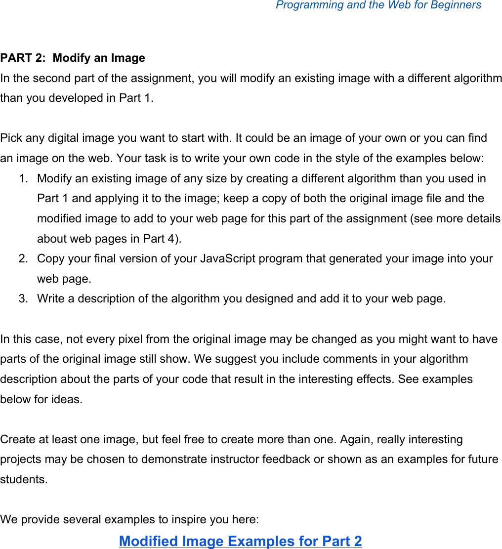 Page 2 of 7 - Portfolio Assignment Instructions