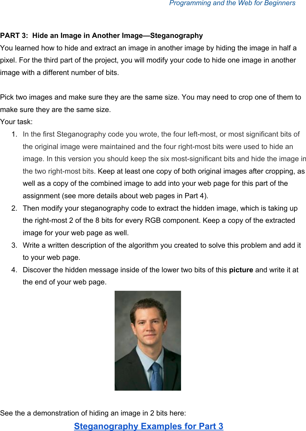 Page 3 of 7 - Portfolio Assignment Instructions