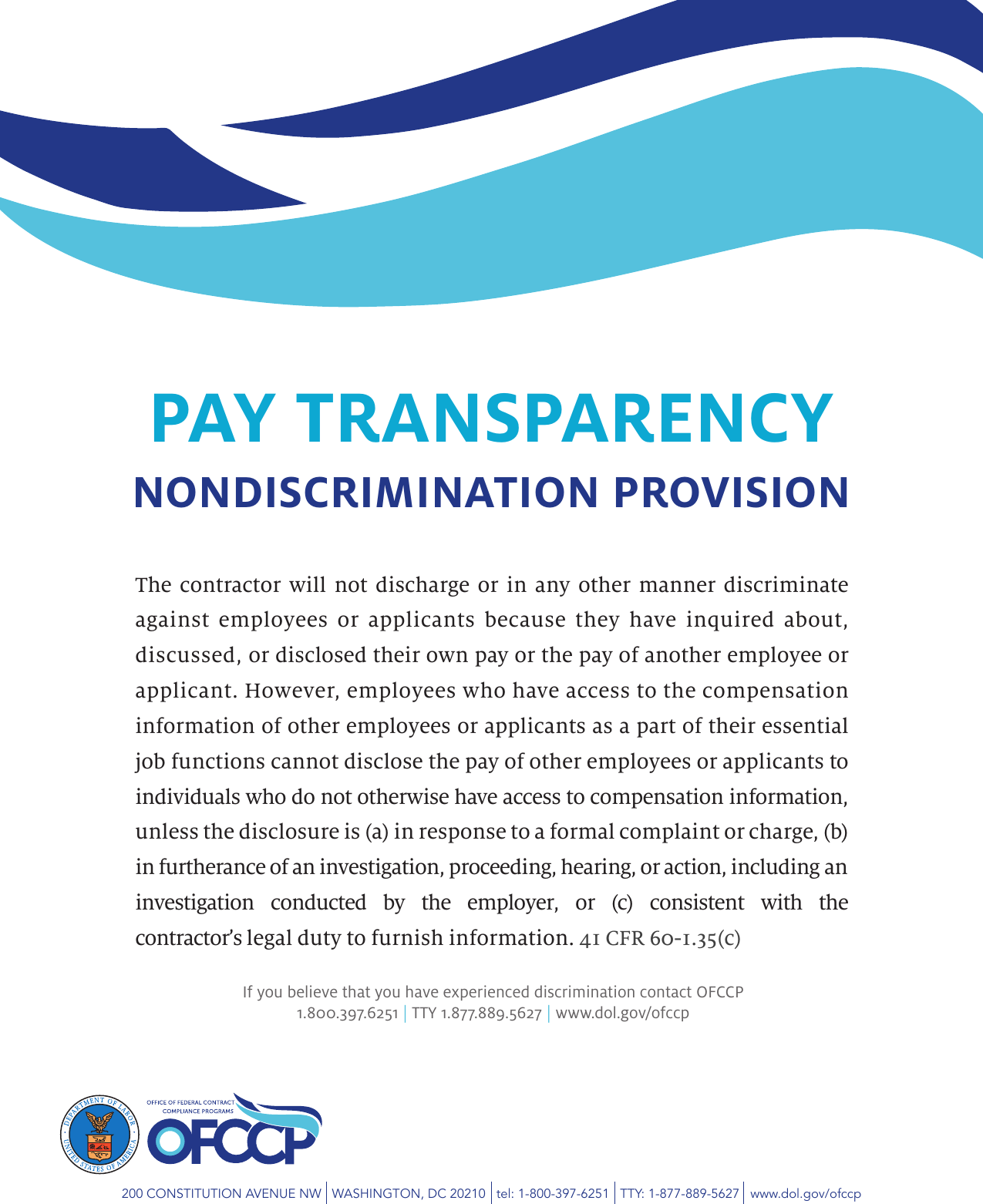 Page 1 of 1 - Pay Transparency Nondiscrimination Provision Poster.Pay Formatted