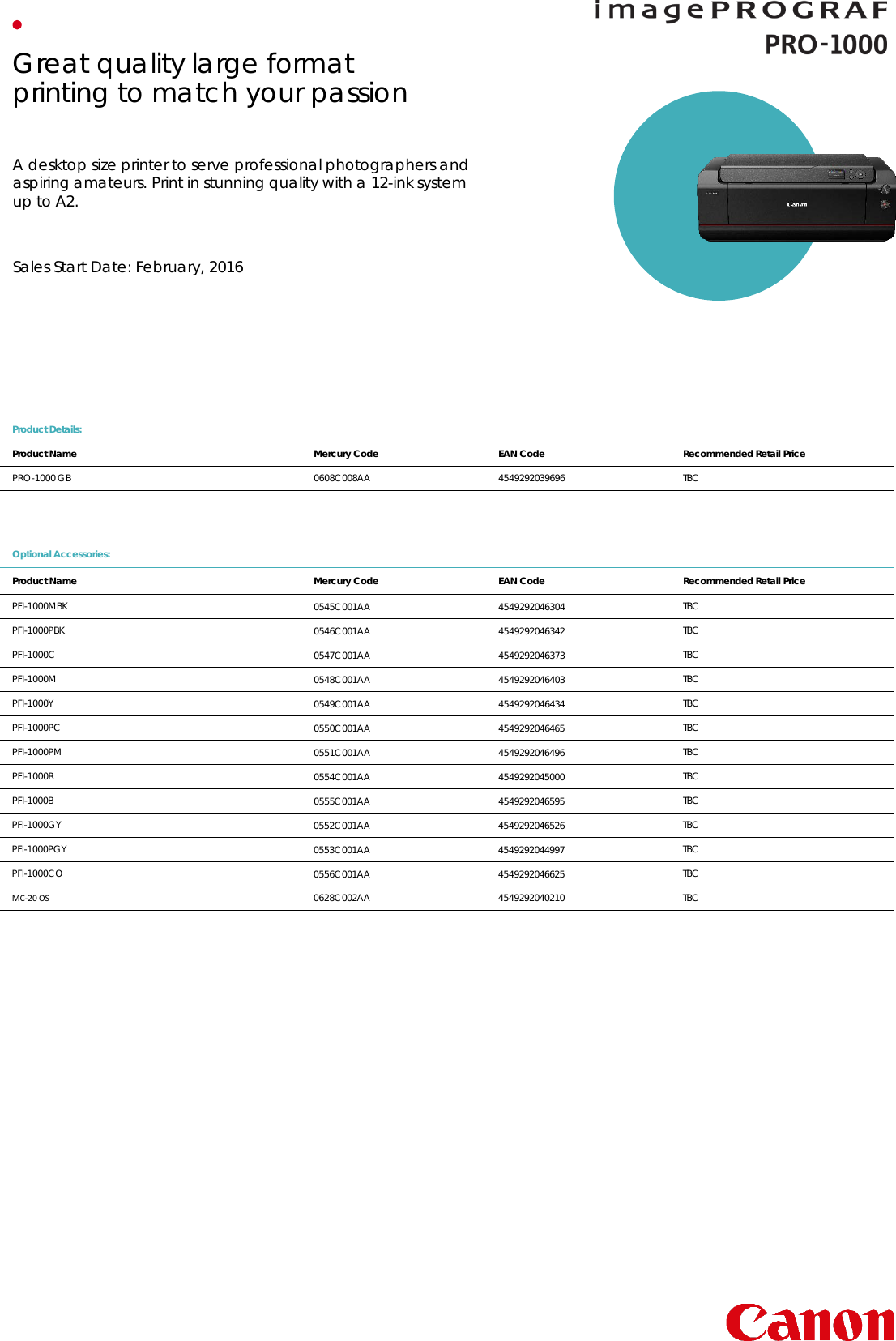 Page 3 of 4 - Pro1000  Presentation User Manual