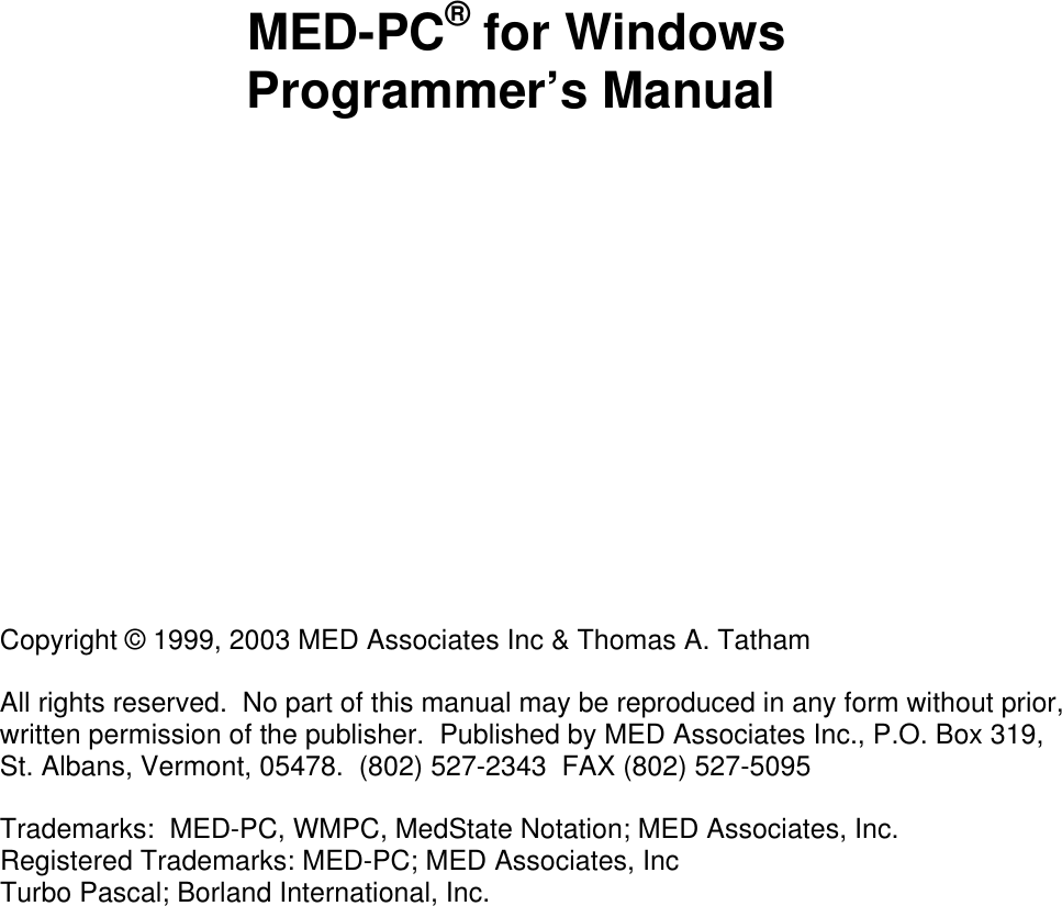 WMPCProgrammingManual Programming Manual