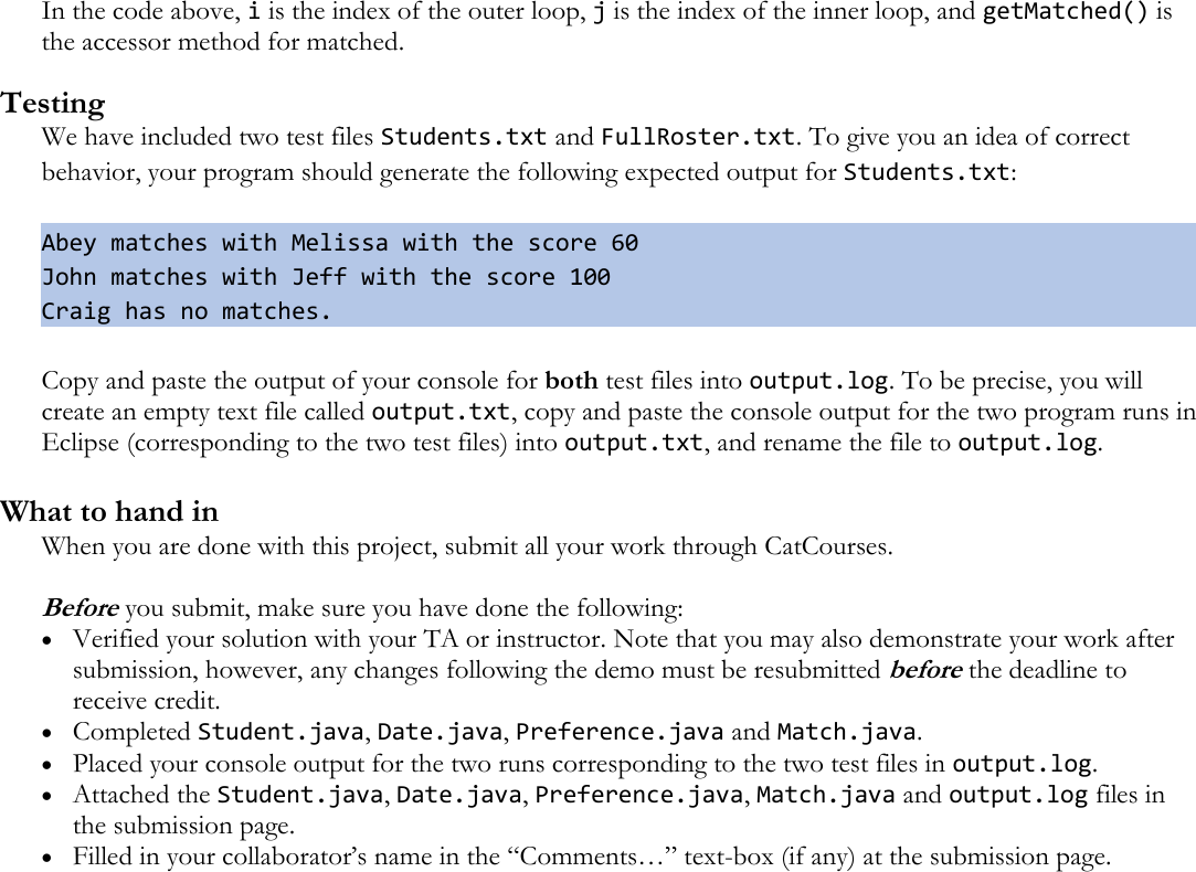 Page 4 of 4 - Project02 Instructions