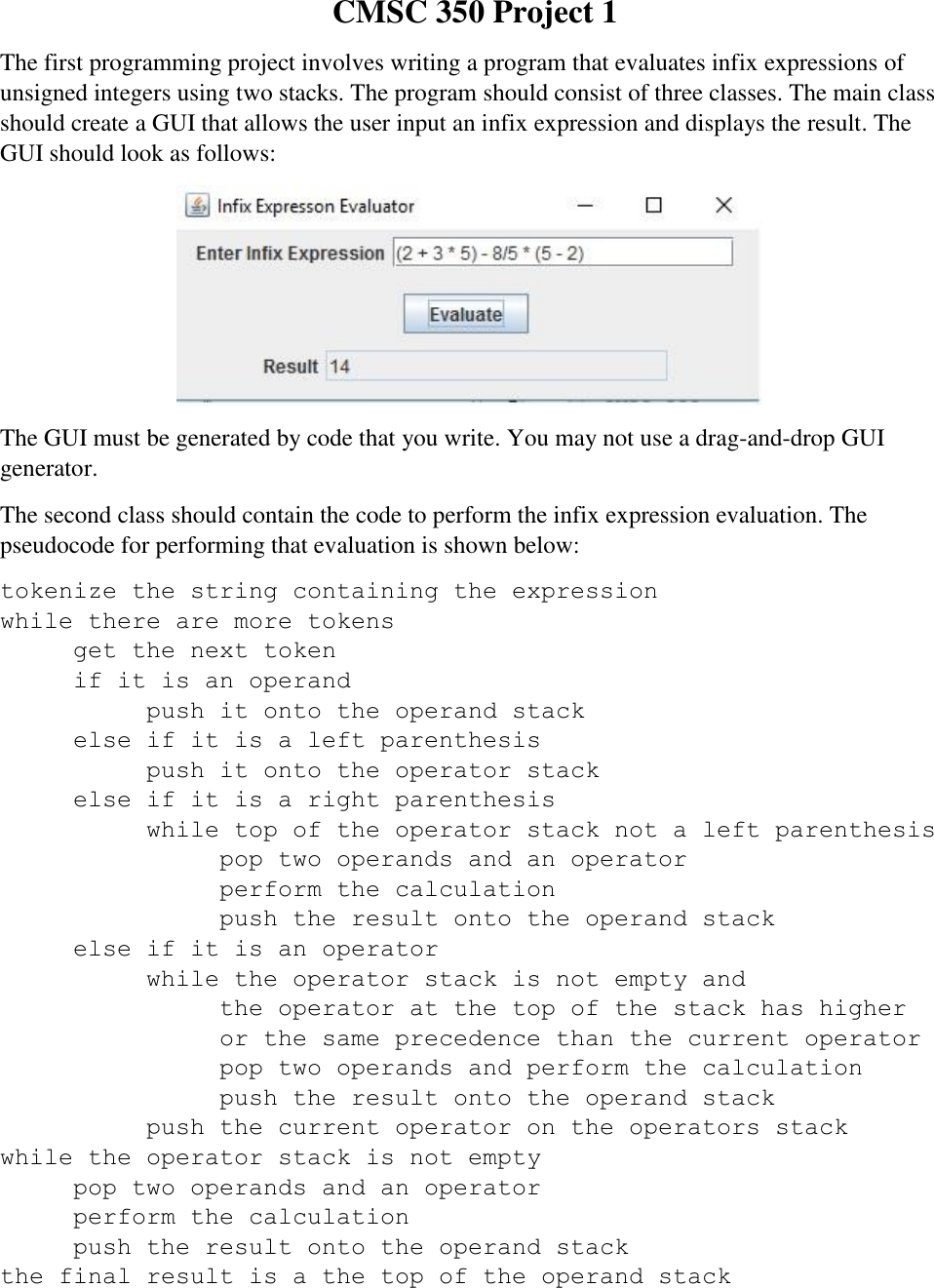 Page 1 of 2 - Project 1 Instructions