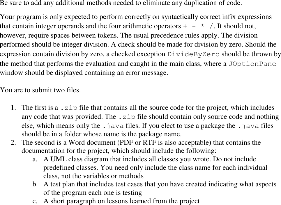 Page 2 of 2 - Project 1 Instructions