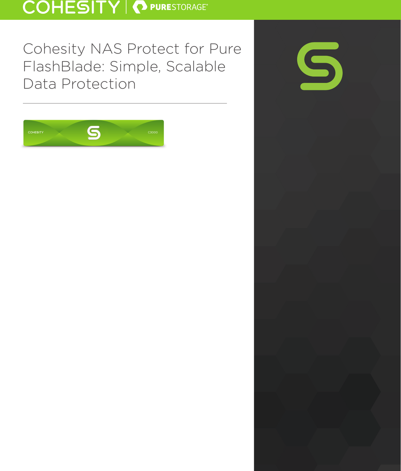 Page 1 of 5 - Pure-Storage-Flash Blade-Cohesity-TY