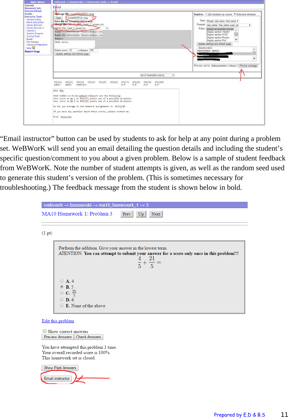 Page 11 of 12 - Getting Started With Webwork QCC Faculty Guide To Using We BWor K