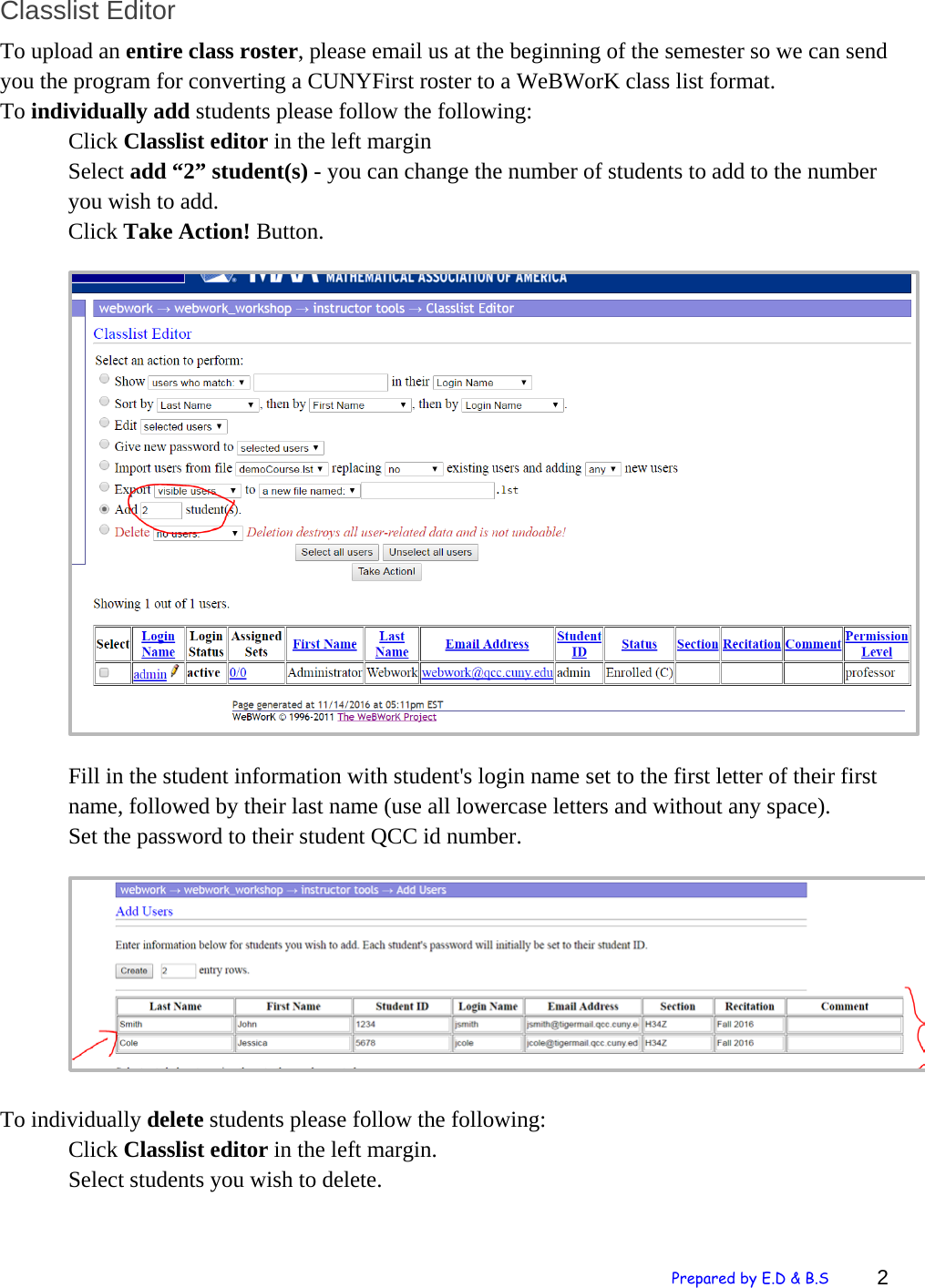 Page 2 of 12 - Getting Started With Webwork QCC Faculty Guide To Using We BWor K