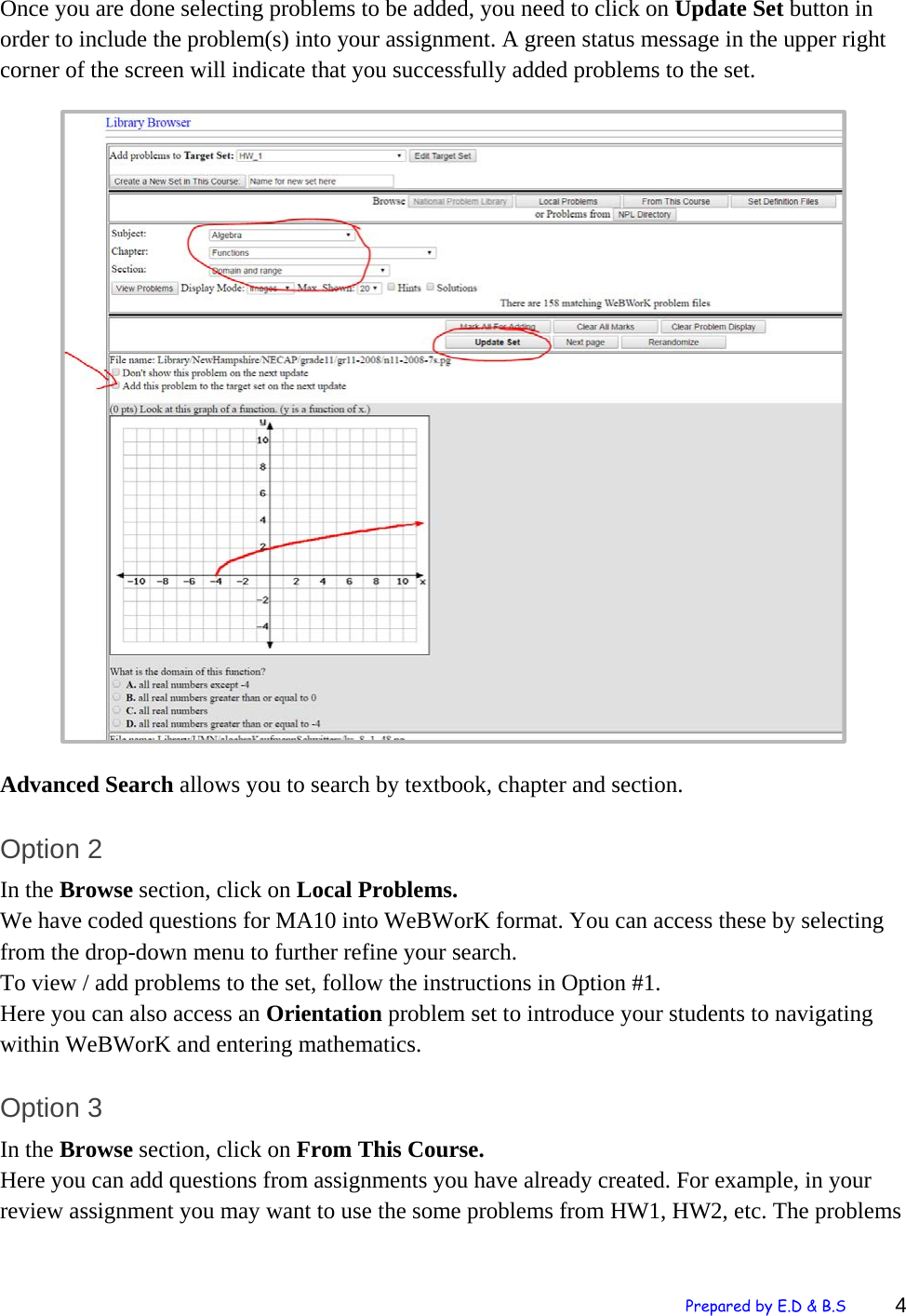 Page 4 of 12 - Getting Started With Webwork QCC Faculty Guide To Using We BWor K