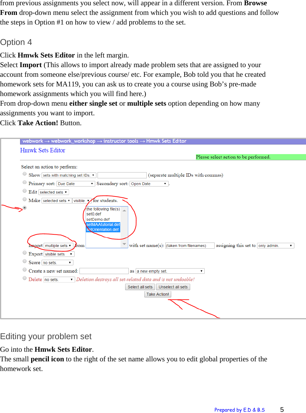 Page 5 of 12 - Getting Started With Webwork QCC Faculty Guide To Using We BWor K