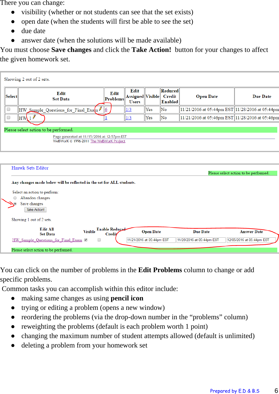 Page 6 of 12 - Getting Started With Webwork QCC Faculty Guide To Using We BWor K