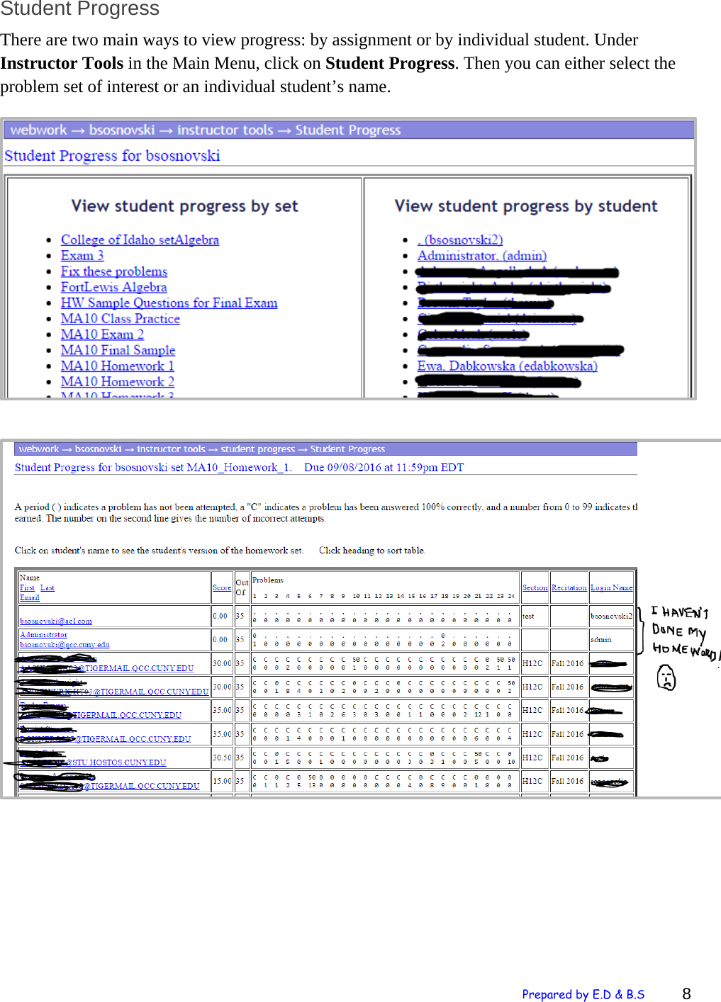 Page 8 of 12 - Getting Started With Webwork QCC Faculty Guide To Using We BWor K