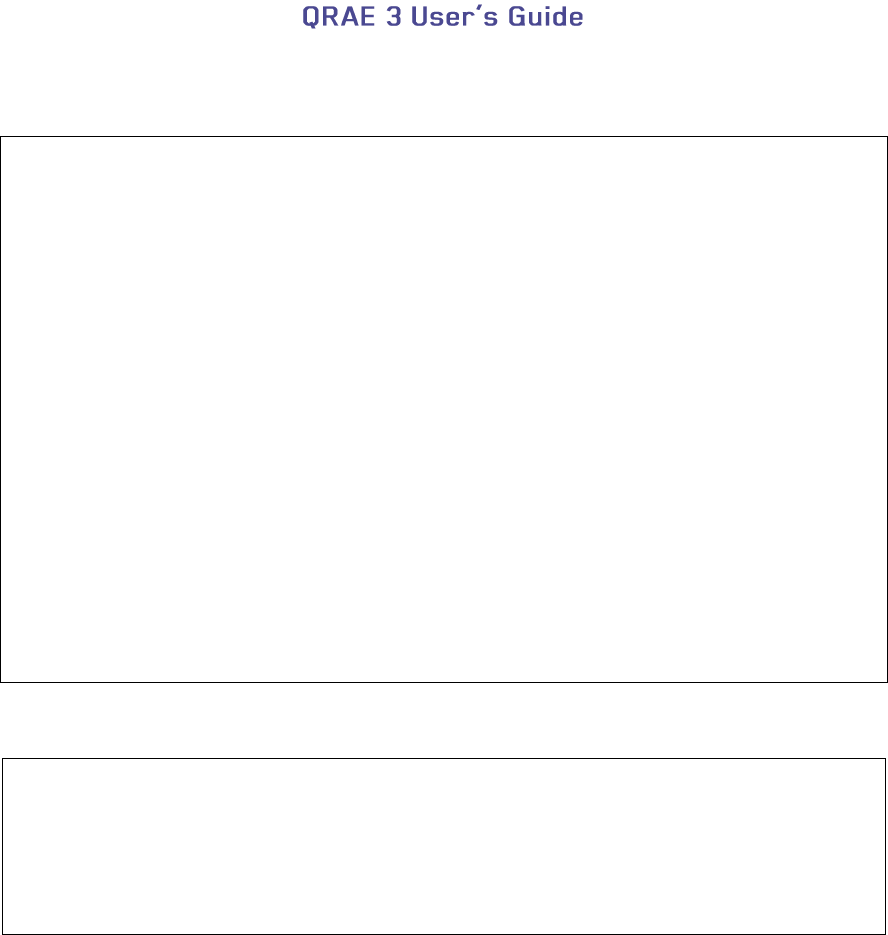 QRAE 3 User's Guide QRAE3_Users_Guide QRAE3 Users