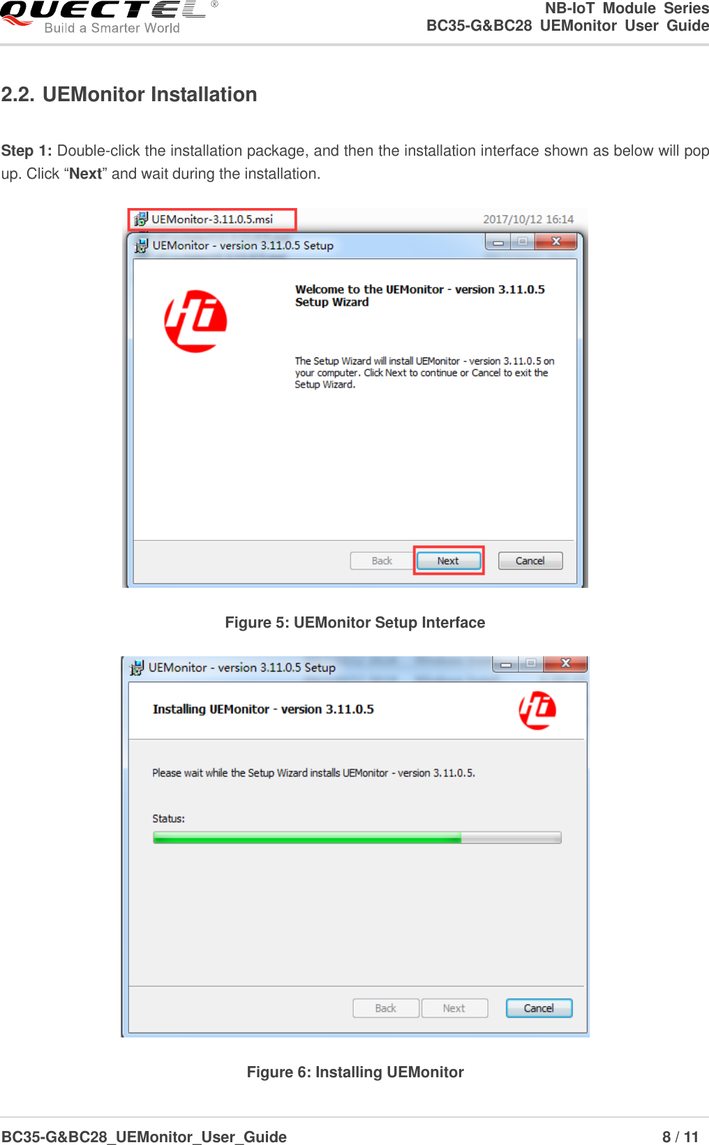 Page 9 of 12 - Quectel BC35-G&BC28 UEMonitor User Guide V1.0