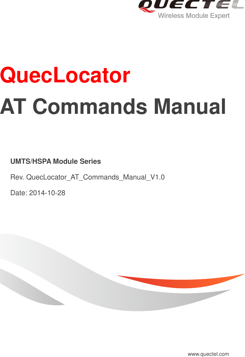 Page 1 of 12 - Quectel Quec Locator AT Commands Manual V1.0