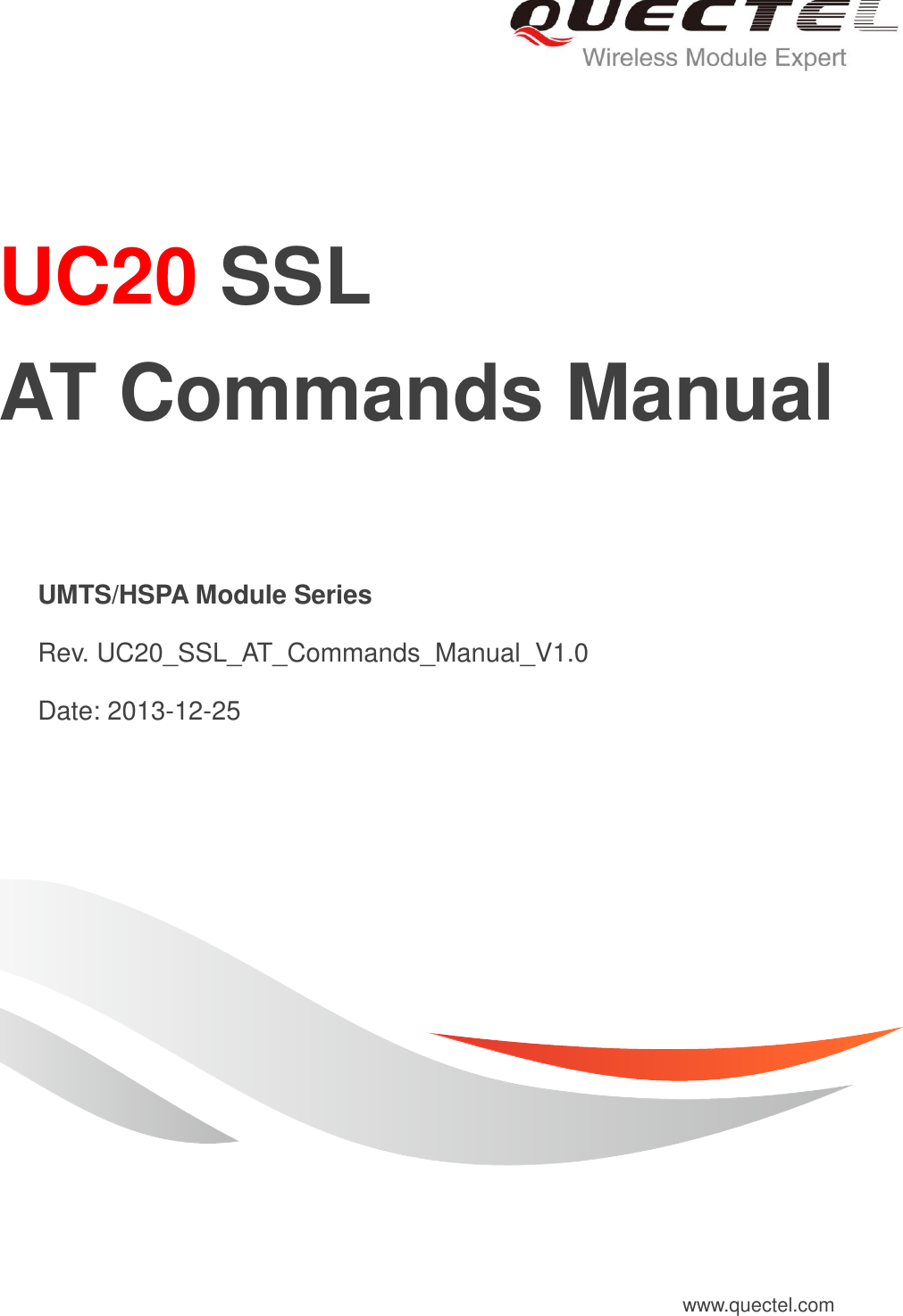 Quectel UC20 SSL AT Commands Manual V1.0