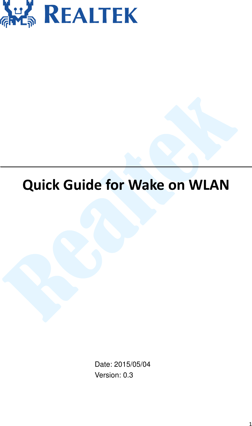 Page 1 of 4 - Quick Start Guide For WOW