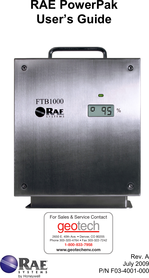 PowerPak User’s Guide RAE Power Pak Users