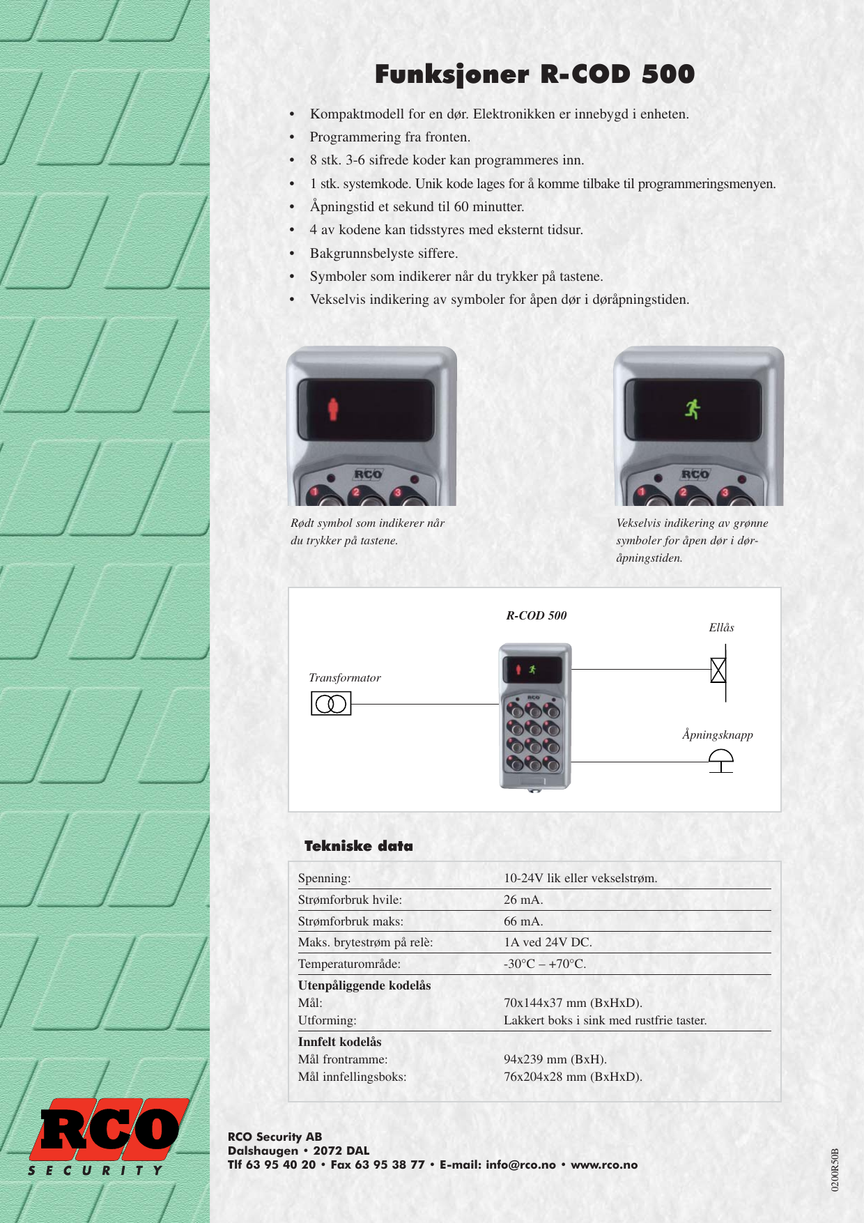Page 2 of 2 - 00 R-COD 500 Norsk