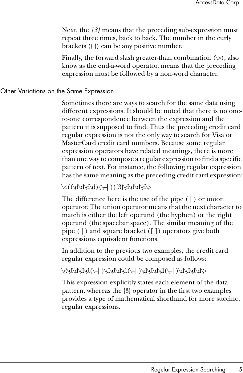 Page 5 of 10 - Web_regexp  Regular-Expressions-Reference-Guide