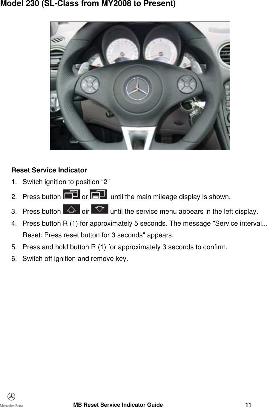 Page 11 of 12 - Reset Service Indicator  - Guide