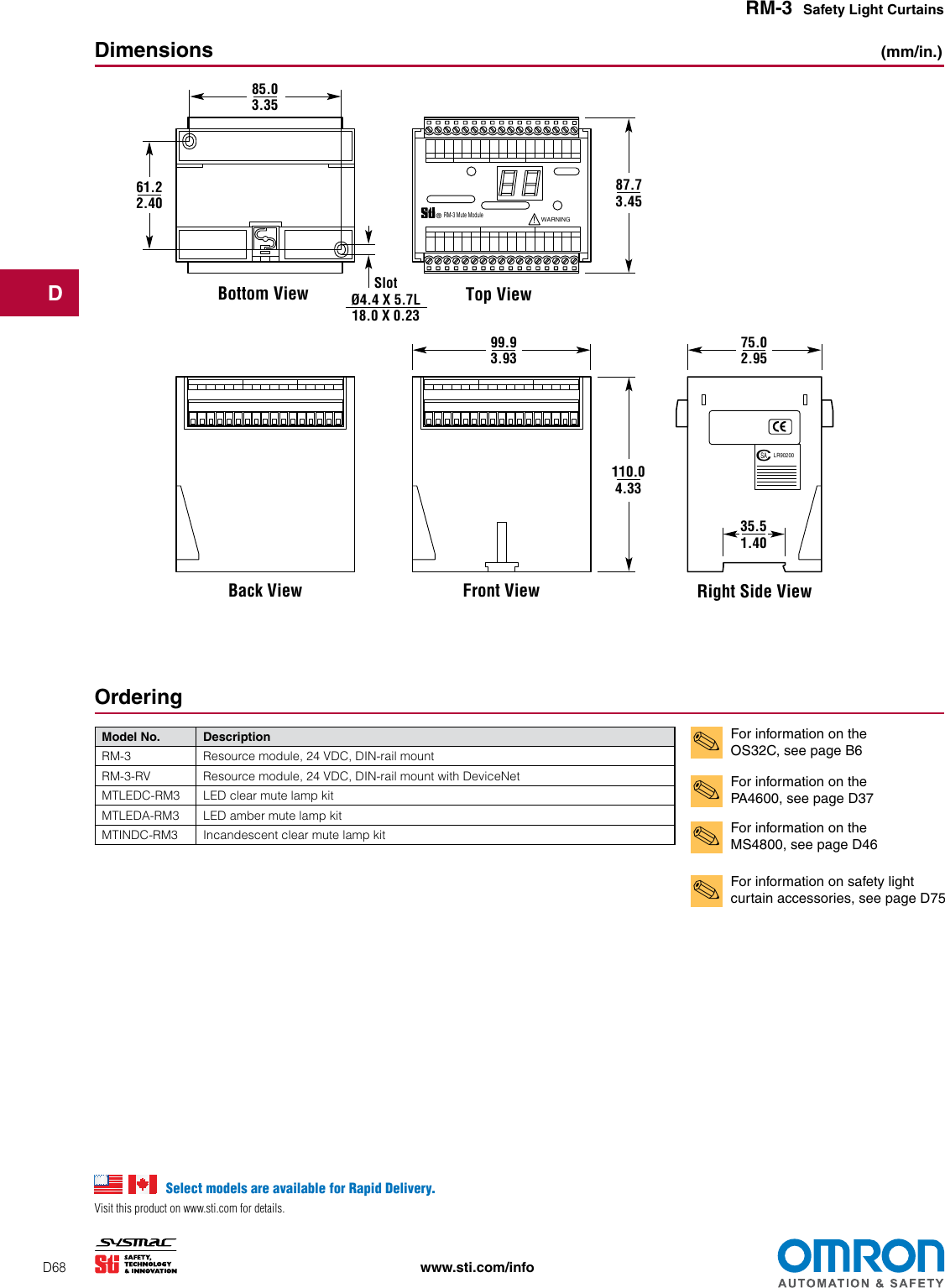 Page 3 of 3 - Omron STI RM-3  RM-3-Resource-Module