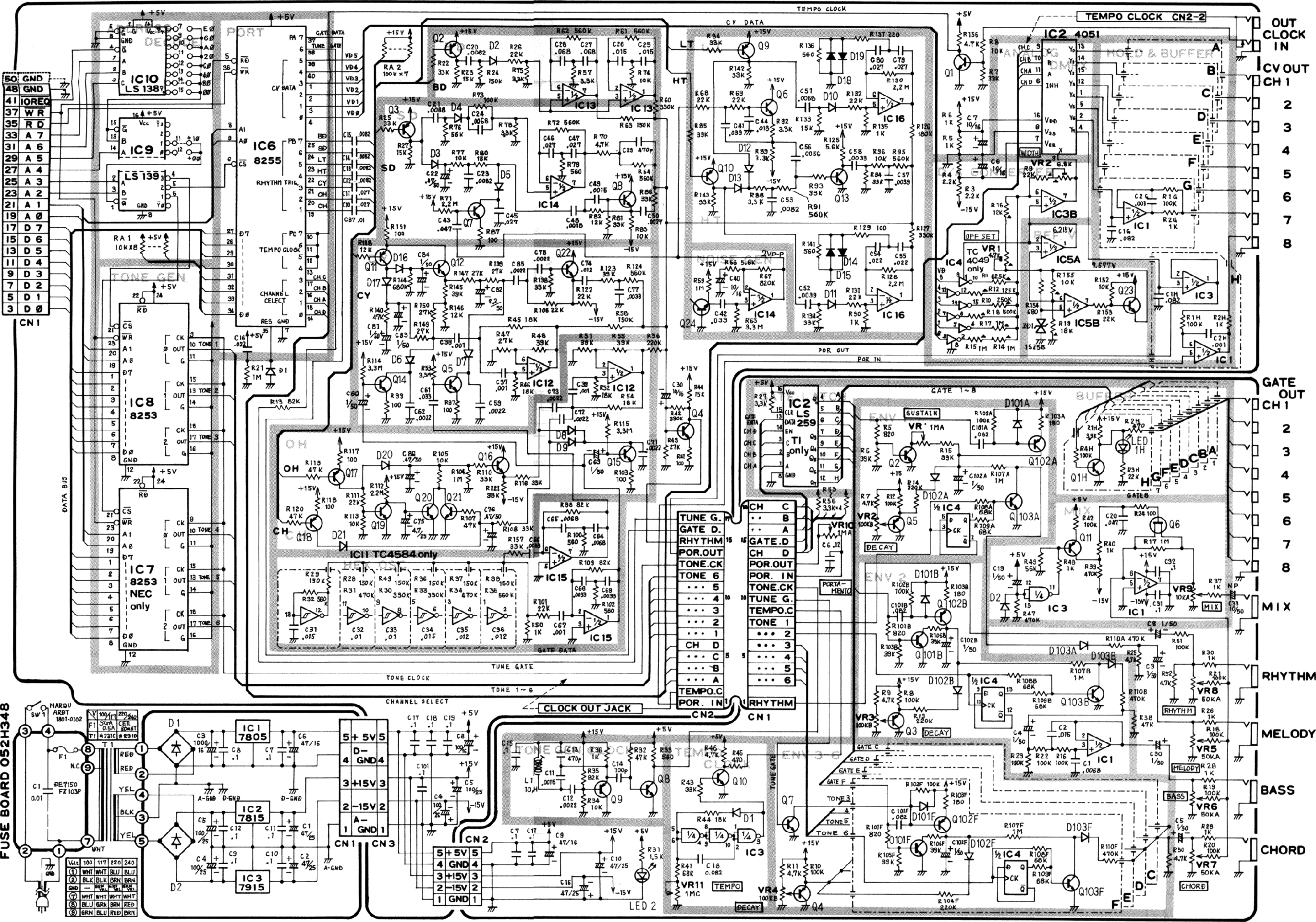 Page 1 of 1 - CMU-800 Schematics Roland CMU800 Schematic
