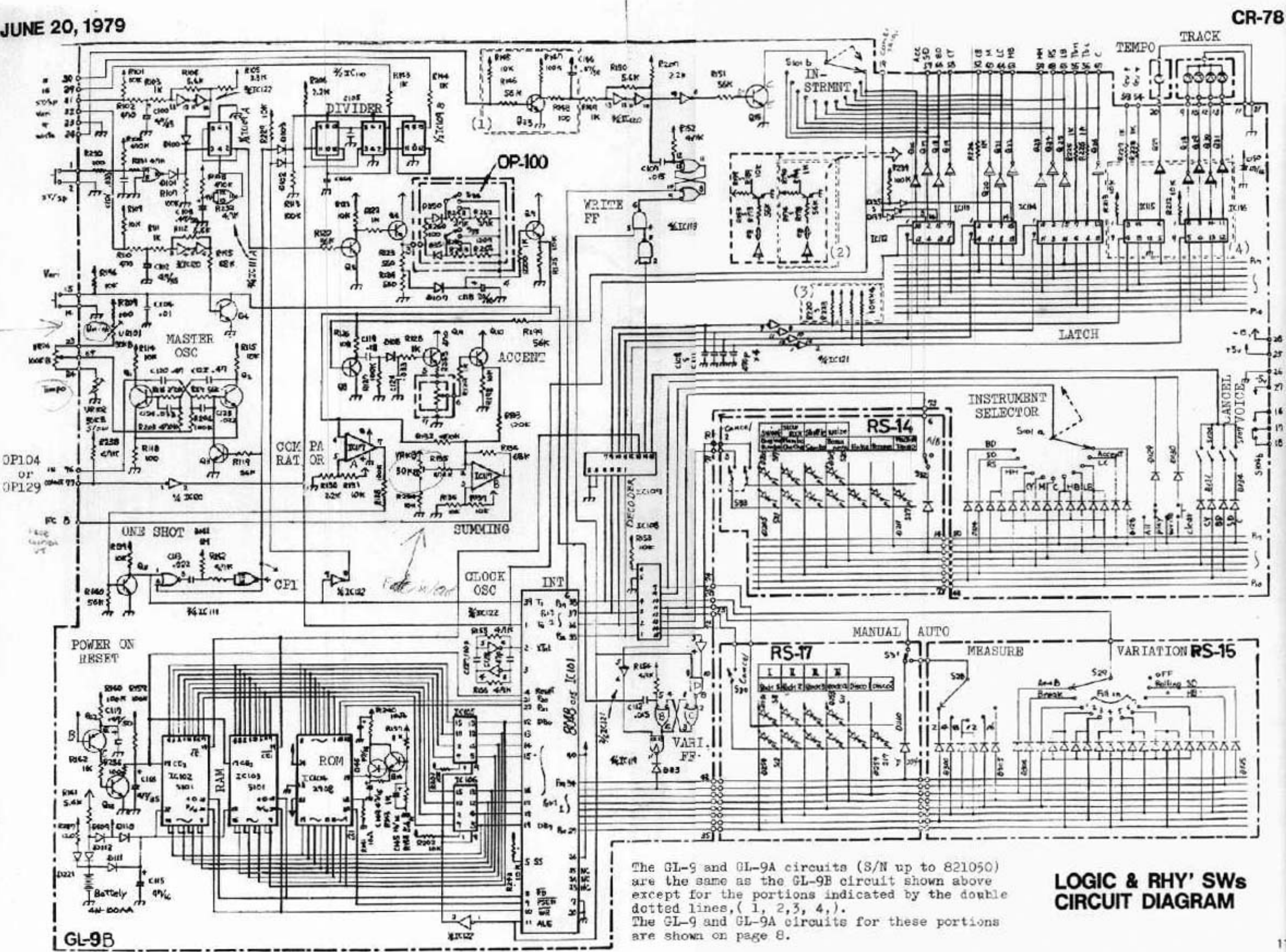 Page 1 of 2 - CR-78 Schematics Roland CR78