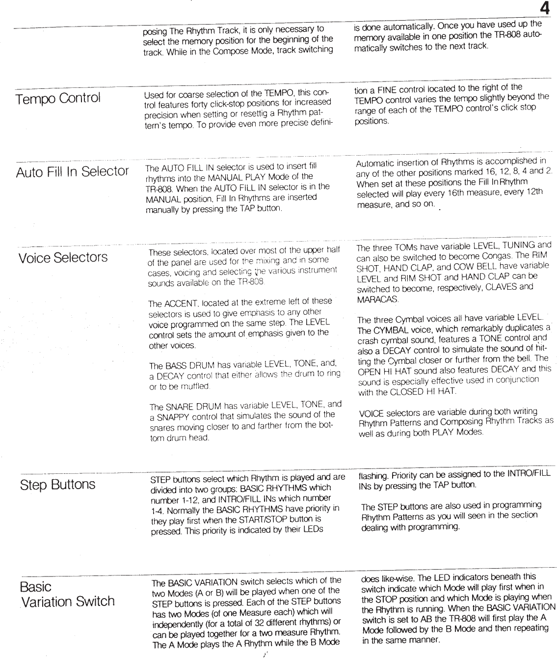 Page 6 of 12 - TR-808 Owners Manual Roland