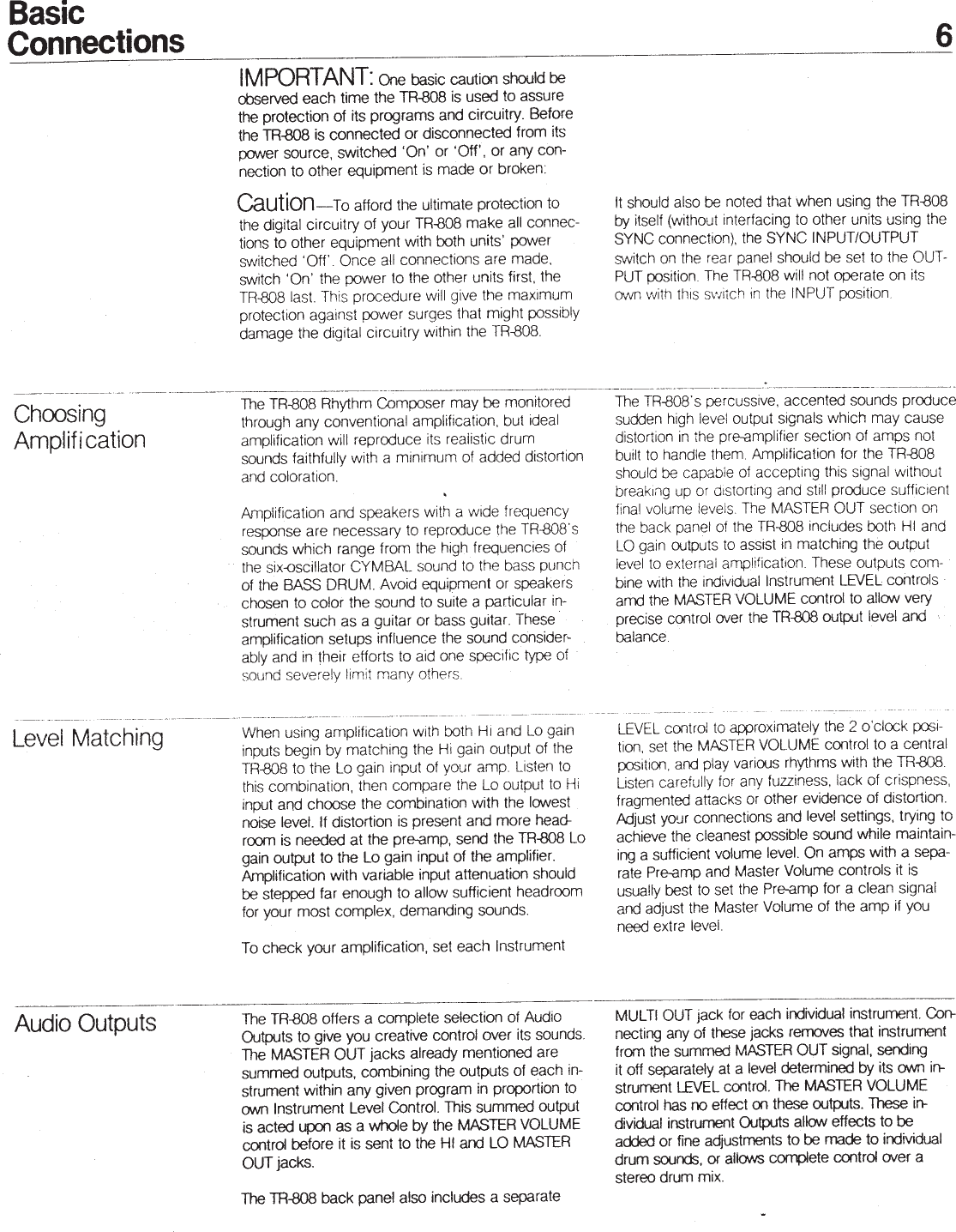 Page 8 of 12 - TR-808 Owners Manual Roland