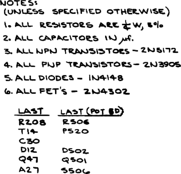 Page 6 of 10 - Oberheim SEM-1A Schematics SEM 1A