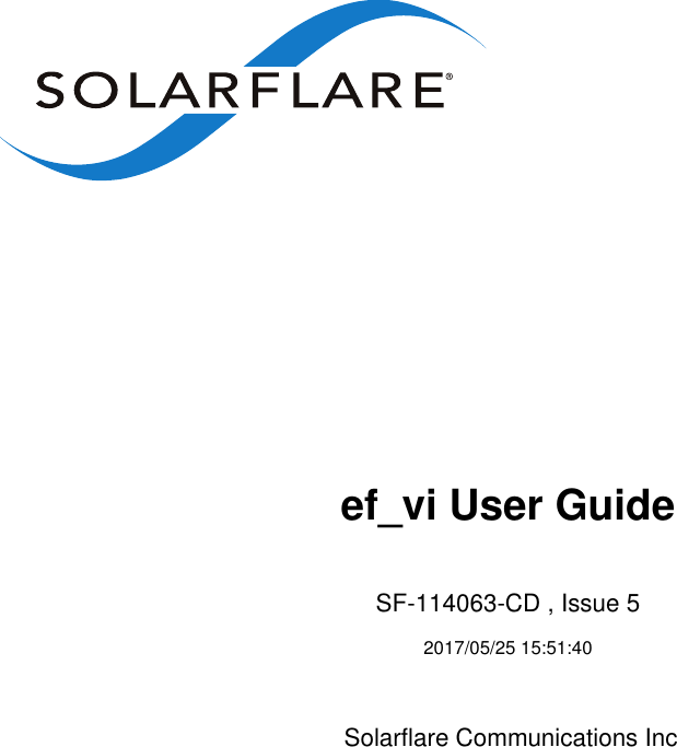 SF 114063 CD 5 Ef Vi User Guide