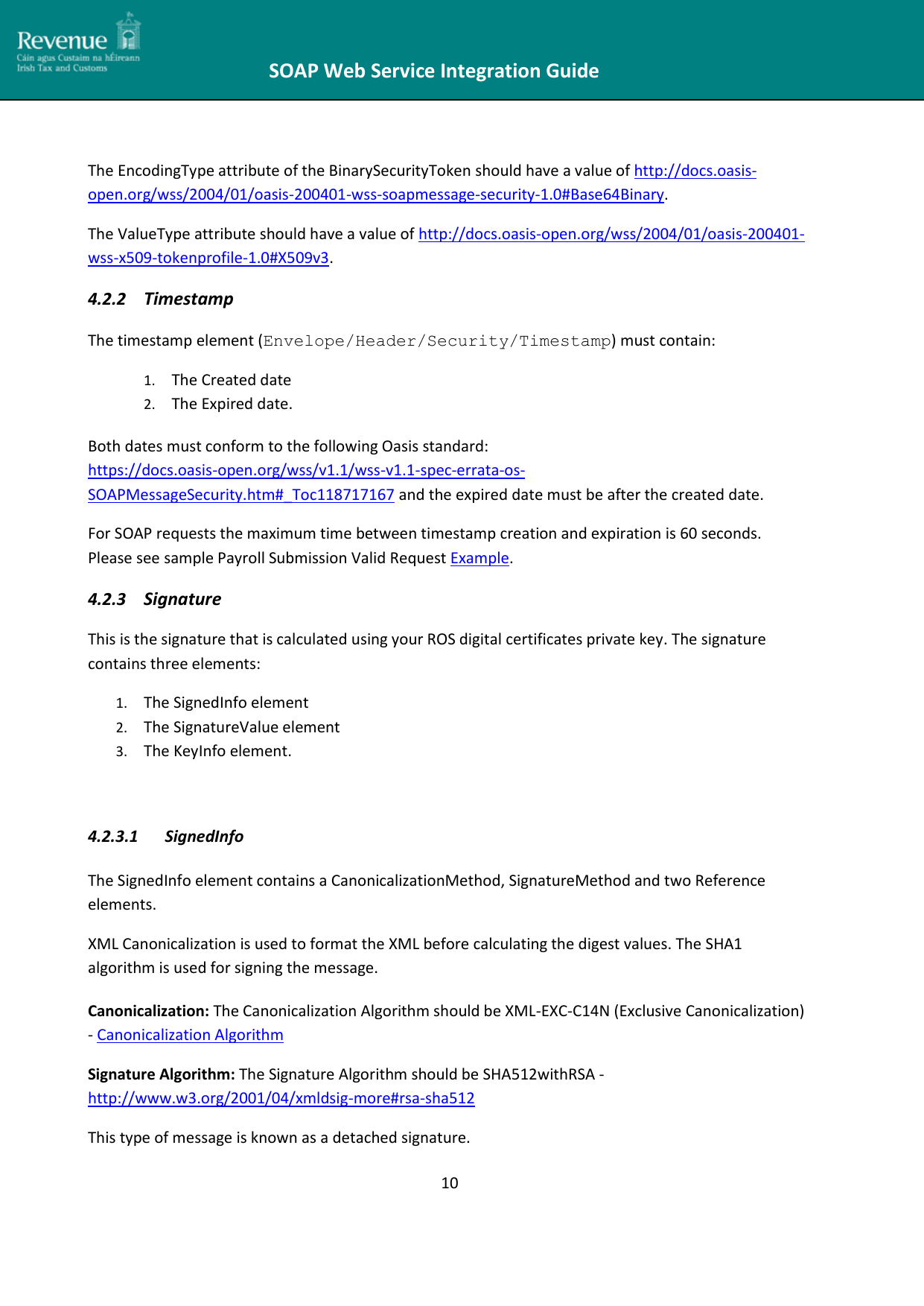 Page 10 of 12 - SOAP Web Service Integration Guide