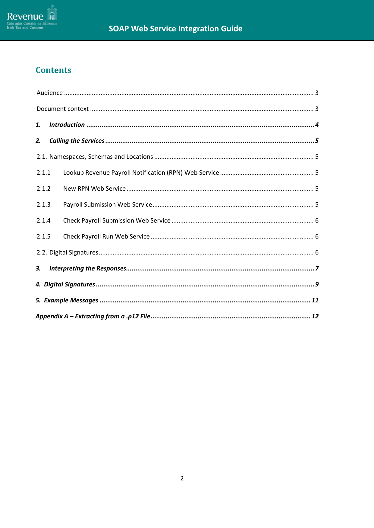 Page 2 of 12 - SOAP Web Service Integration Guide