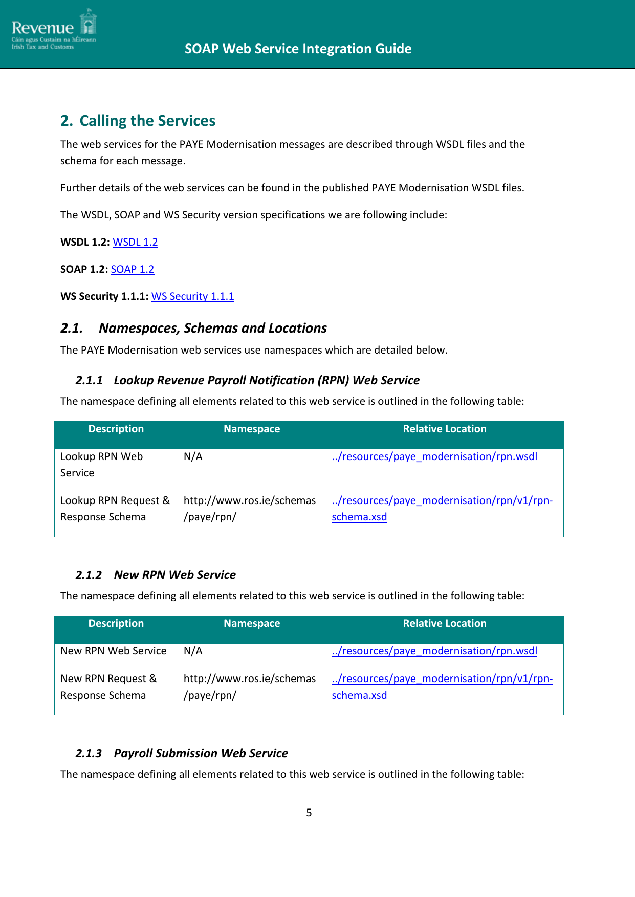 Page 5 of 12 - SOAP Web Service Integration Guide