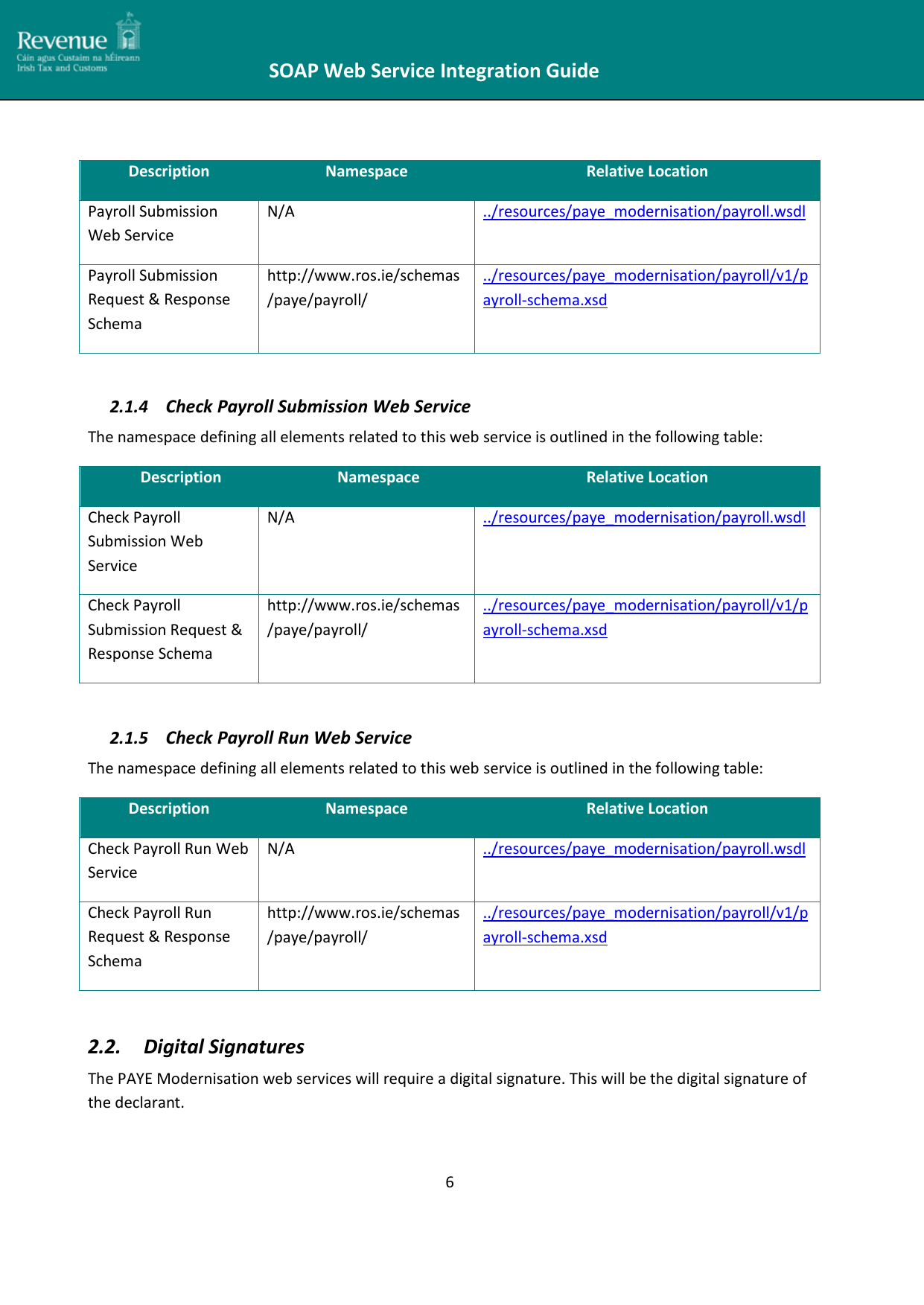 Page 6 of 12 - SOAP Web Service Integration Guide