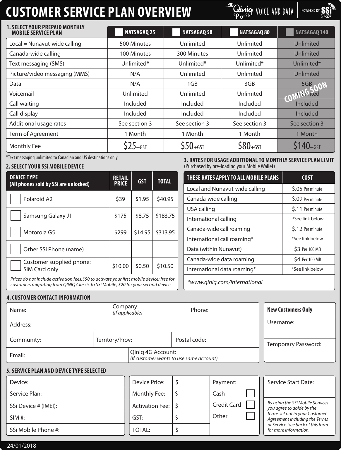 Page 1 of 2 - SSi_Customer Plan Summary_Form_v18 SSi Customer Summary Form V18