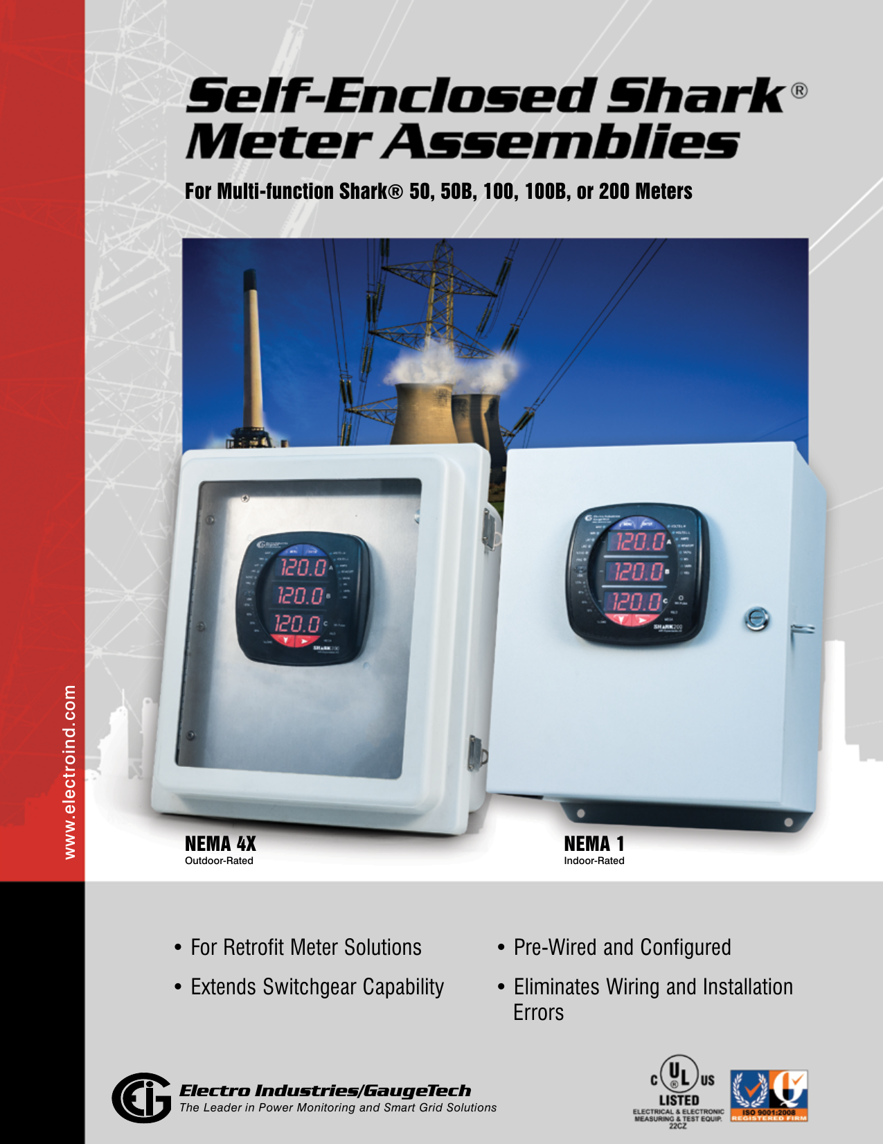 Page 1 of 4 - Shark Meter In Assembly Brochure V.1.07 Self-Enclosed Assemblies E173702