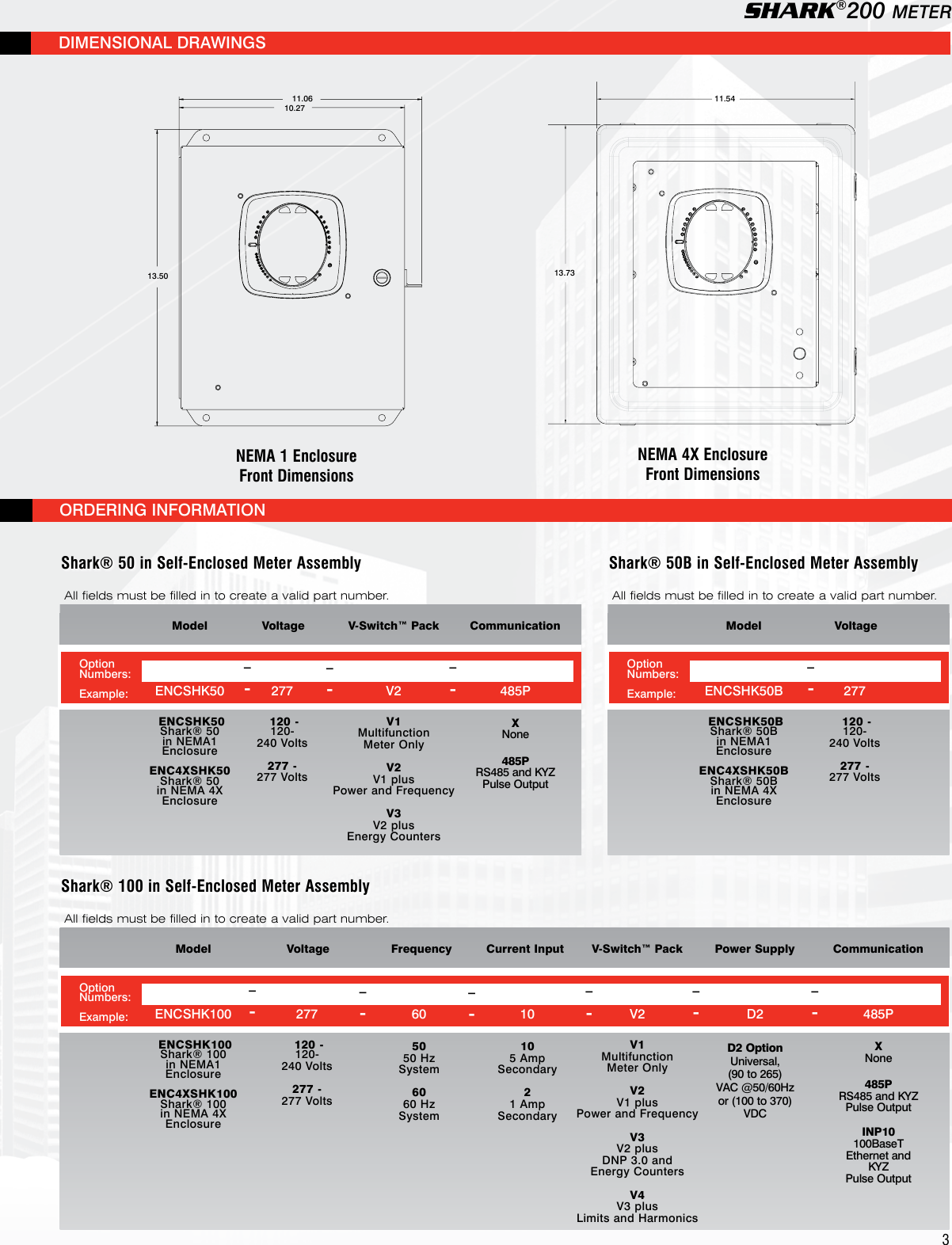 Page 3 of 4 - Shark Meter In Assembly Brochure V.1.07 Self-Enclosed Assemblies E173702