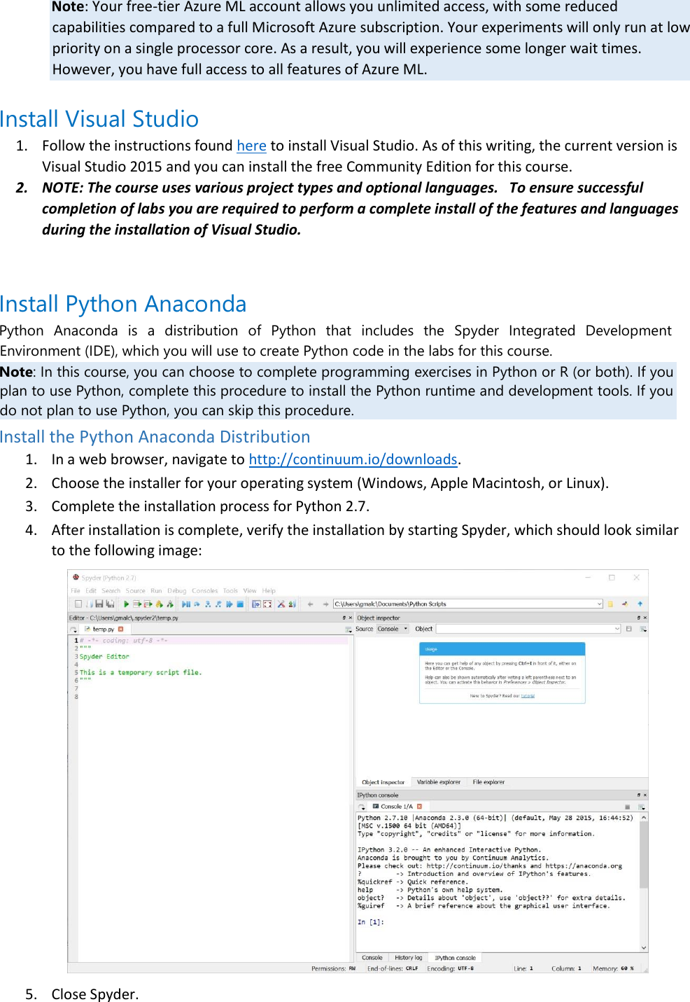 Page 2 of 3 - Microsoft Learning Experiences Setup Guide