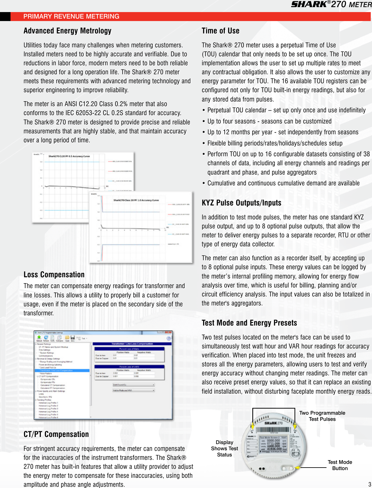 Page 3 of 12 - Shark 270 Meter Brochure V.1.07 Shark-270-revenue-energy-meter-brochure E159710