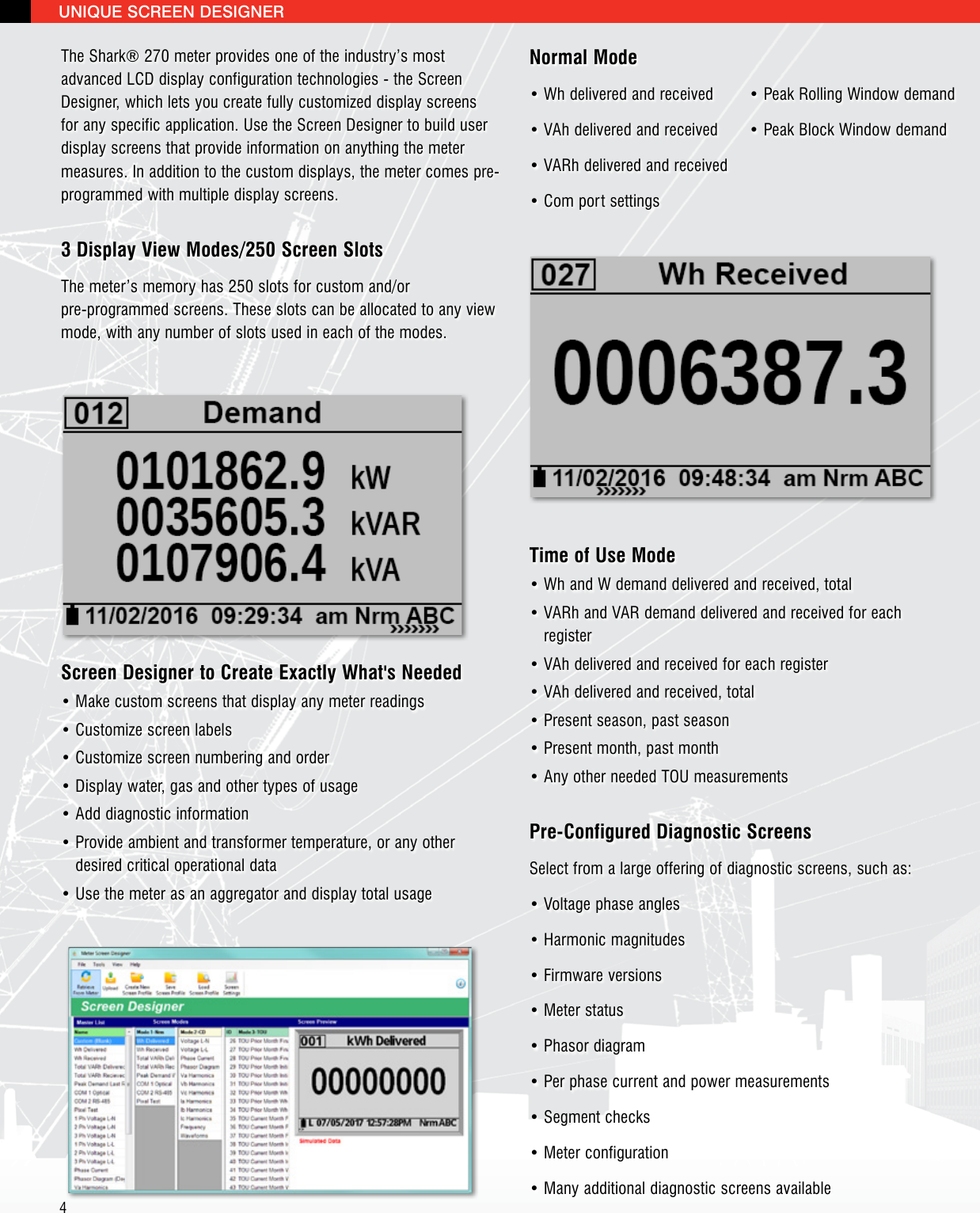 Page 4 of 12 - Shark 270 Meter Brochure V.1.07 Shark-270-revenue-energy-meter-brochure E159710